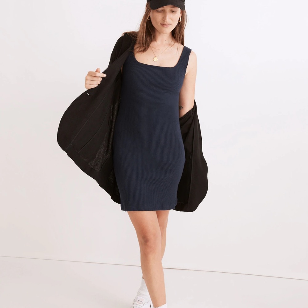 Madewell Ribbed Knit Bodycon Mini Dress